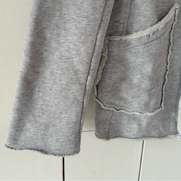 Frank & Eileen Belfast Gray Melange Triple Fleece Sweatshirt Peacoat Sz S - Picture 8 of 15